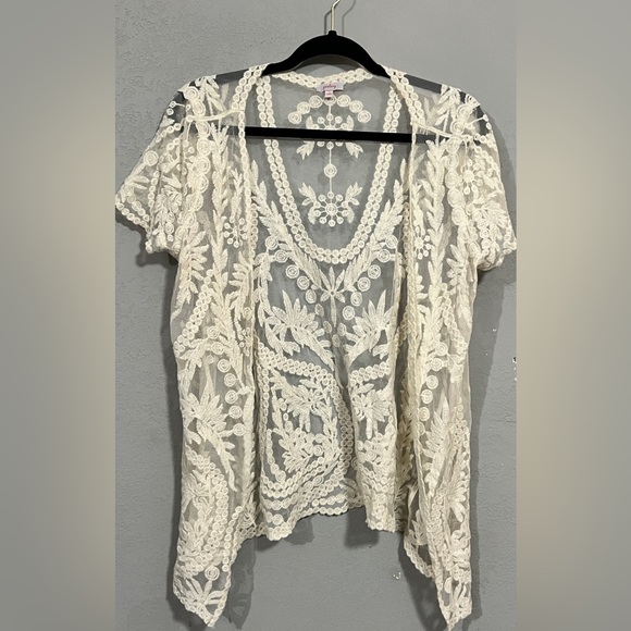 Pixley Lace Crochet Cardigan, Size M. - Picture 4 of 4